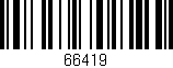 Código de barras (EAN, GTIN, SKU, ISBN): '66419'