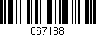 Código de barras (EAN, GTIN, SKU, ISBN): '667188'