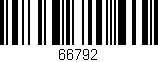 Código de barras (EAN, GTIN, SKU, ISBN): '66792'
