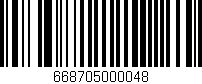 Código de barras (EAN, GTIN, SKU, ISBN): '668705000048'