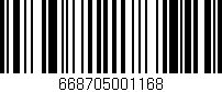 Código de barras (EAN, GTIN, SKU, ISBN): '668705001168'