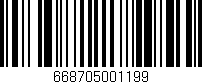 Código de barras (EAN, GTIN, SKU, ISBN): '668705001199'