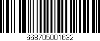 Código de barras (EAN, GTIN, SKU, ISBN): '668705001632'