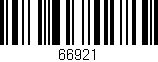 Código de barras (EAN, GTIN, SKU, ISBN): '66921'