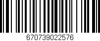 Código de barras (EAN, GTIN, SKU, ISBN): '670739022576'
