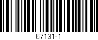 Código de barras (EAN, GTIN, SKU, ISBN): '67131-1'