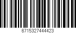 Código de barras (EAN, GTIN, SKU, ISBN): '6715327444423'