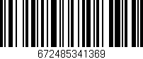 Código de barras (EAN, GTIN, SKU, ISBN): '672485341369'