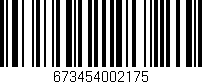 Código de barras (EAN, GTIN, SKU, ISBN): '673454002175'