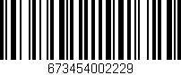 Código de barras (EAN, GTIN, SKU, ISBN): '673454002229'