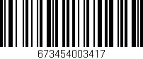 Código de barras (EAN, GTIN, SKU, ISBN): '673454003417'