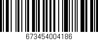 Código de barras (EAN, GTIN, SKU, ISBN): '673454004186'