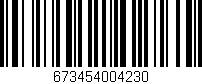 Código de barras (EAN, GTIN, SKU, ISBN): '673454004230'