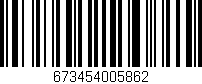Código de barras (EAN, GTIN, SKU, ISBN): '673454005862'