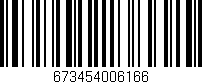 Código de barras (EAN, GTIN, SKU, ISBN): '673454006166'
