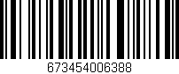 Código de barras (EAN, GTIN, SKU, ISBN): '673454006388'