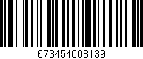 Código de barras (EAN, GTIN, SKU, ISBN): '673454008139'