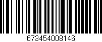Código de barras (EAN, GTIN, SKU, ISBN): '673454008146'