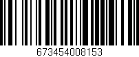 Código de barras (EAN, GTIN, SKU, ISBN): '673454008153'