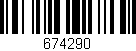 Código de barras (EAN, GTIN, SKU, ISBN): '674290'