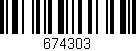 Código de barras (EAN, GTIN, SKU, ISBN): '674303'