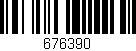 Código de barras (EAN, GTIN, SKU, ISBN): '676390'