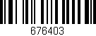 Código de barras (EAN, GTIN, SKU, ISBN): '676403'