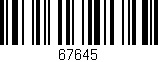 Código de barras (EAN, GTIN, SKU, ISBN): '67645'
