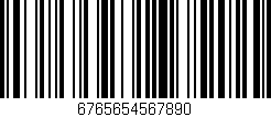 Código de barras (EAN, GTIN, SKU, ISBN): '6765654567890'