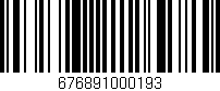 Código de barras (EAN, GTIN, SKU, ISBN): '676891000193'