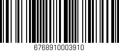Código de barras (EAN, GTIN, SKU, ISBN): '6768910003910'