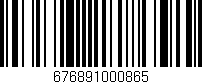 Código de barras (EAN, GTIN, SKU, ISBN): '676891000865'