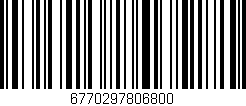 Código de barras (EAN, GTIN, SKU, ISBN): '6770297806800'
