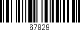 Código de barras (EAN, GTIN, SKU, ISBN): '67829'
