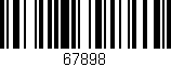 Código de barras (EAN, GTIN, SKU, ISBN): '67898'