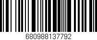 Código de barras (EAN, GTIN, SKU, ISBN): '680988137792'