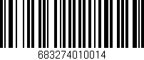 Código de barras (EAN, GTIN, SKU, ISBN): '683274010014'