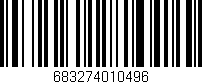 Código de barras (EAN, GTIN, SKU, ISBN): '683274010496'