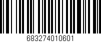 Código de barras (EAN, GTIN, SKU, ISBN): '683274010601'