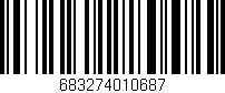 Código de barras (EAN, GTIN, SKU, ISBN): '683274010687'