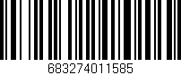 Código de barras (EAN, GTIN, SKU, ISBN): '683274011585'