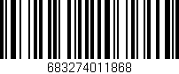 Código de barras (EAN, GTIN, SKU, ISBN): '683274011868'