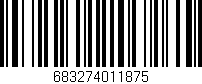 Código de barras (EAN, GTIN, SKU, ISBN): '683274011875'