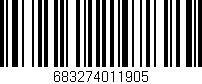Código de barras (EAN, GTIN, SKU, ISBN): '683274011905'