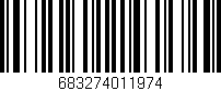 Código de barras (EAN, GTIN, SKU, ISBN): '683274011974'