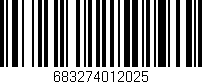 Código de barras (EAN, GTIN, SKU, ISBN): '683274012025'