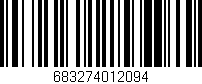 Código de barras (EAN, GTIN, SKU, ISBN): '683274012094'