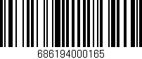 Código de barras (EAN, GTIN, SKU, ISBN): '686194000165'