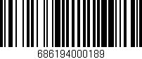 Código de barras (EAN, GTIN, SKU, ISBN): '686194000189'