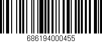 Código de barras (EAN, GTIN, SKU, ISBN): '686194000455'